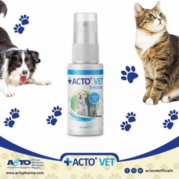 Acto Vet Solution Kedi ve Köpek İçin Yara Bakım Solüsyonu 50 ml