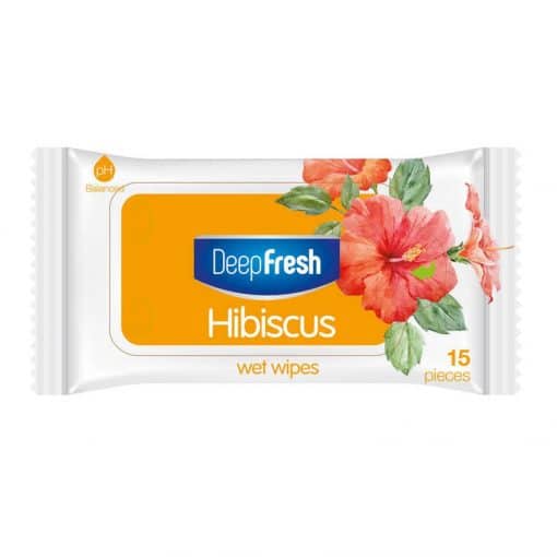 DeepFresh Hibiscus Islak Mendil 15 Yaprak