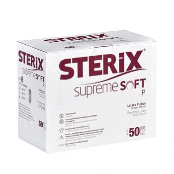 Sterix Supreme Soft P Lateks Pudralı Steril Cerrahi Eldiven 1 Çift - 8 Numara