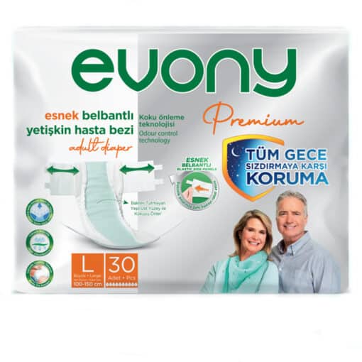 Evony Premium Bel Banti Yetiskin Hasta Bezi Large 30lu Paket