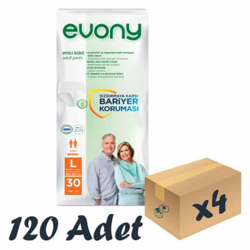 Evony Emici Hasta Külodu Large 30'lu 4 Paket 120 Adet